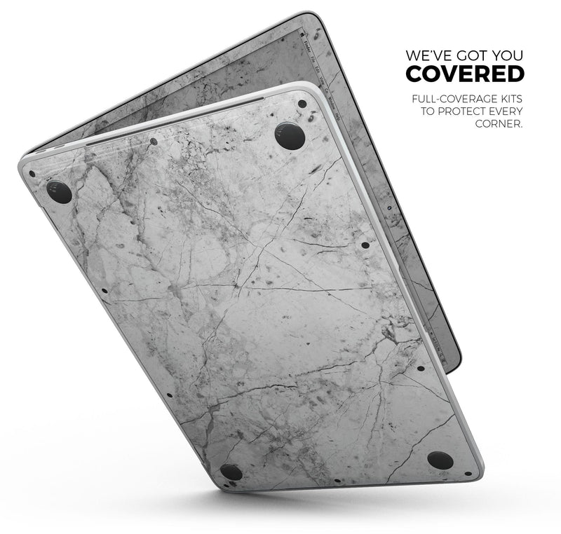 Cracked Marble Surface - Skin Decal Wrap Kit Compatible with the Apple MacBook Pro, Pro with Touch Bar or Air (11", 12", 13", 15" & 16" - All Versions Available)