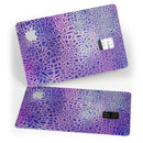 Cracked Purple Texture - Premium Protective Decal Skin-Kit for the Apple Credit Card