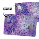 Cracked Purple Texture - Premium Protective Decal Skin-Kit for the Apple Credit Card