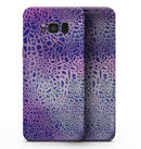 Cracked Purple Texture - Samsung Galaxy S8 Full-Body Skin Kit