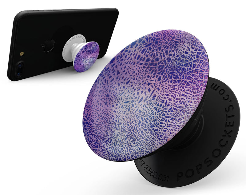 Cracked Purple Texture - Skin Kit for PopSockets and other Smartphone Extendable Grips & Stands