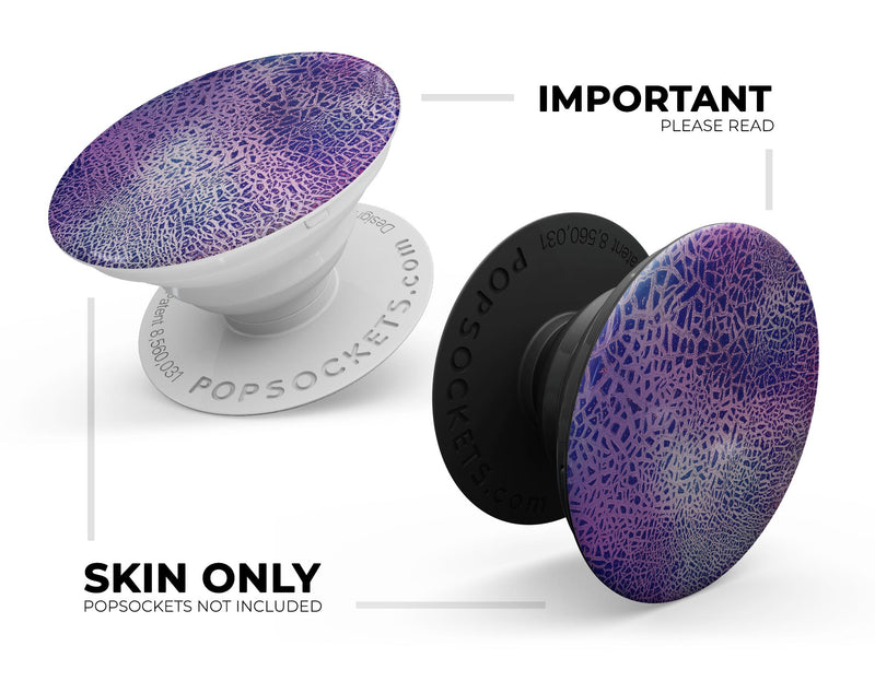 Cracked Purple Texture - Skin Kit for PopSockets and other Smartphone Extendable Grips & Stands
