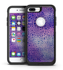 Cracked Purple Texture - iPhone 7 or 7 Plus Commuter Case Skin Kit
