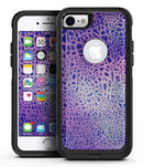 Cracked Purple Texture - iPhone 7 or 7 Plus Commuter Case Skin Kit