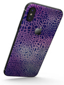 Cracked Purple Texture - iPhone X Skin-Kit