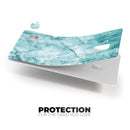 Cracked Turquise Marble Surface - Premium Protective Decal Skin-Kit for the Apple Credit Card