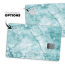 Cracked Turquise Marble Surface - Premium Protective Decal Skin-Kit for the Apple Credit Card
