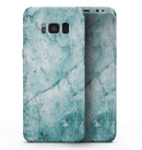 Cracked Turquise Marble Surface - Samsung Galaxy S8 Full-Body Skin Kit