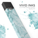 Cracked Turquise Marble Surface - Premium Decal Protective Skin-Wrap Sticker compatible with the Juul Labs vaping device