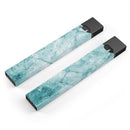 Cracked Turquise Marble Surface - Premium Decal Protective Skin-Wrap Sticker compatible with the Juul Labs vaping device