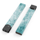 Cracked Turquise Marble Surface - Premium Decal Protective Skin-Wrap Sticker compatible with the Juul Labs vaping device