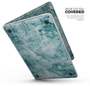 Cracked Turquise Marble Surface - Skin Decal Wrap Kit Compatible with the Apple MacBook Pro, Pro with Touch Bar or Air (11", 12", 13", 15" & 16" - All Versions Available)