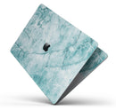 Cracked Turquise Marble Surface - Skin Decal Wrap Kit Compatible with the Apple MacBook Pro, Pro with Touch Bar or Air (11", 12", 13", 15" & 16" - All Versions Available)