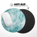 Cracked Turquise Marble Surface// WaterProof Rubber Foam Backed Anti-Slip Mouse Pad for Home Work Office or Gaming Computer Desk