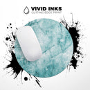 Cracked Turquise Marble Surface// WaterProof Rubber Foam Backed Anti-Slip Mouse Pad for Home Work Office or Gaming Computer Desk