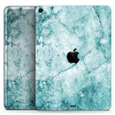 Cracked Turquise Marble Surface - Full Body Skin Decal for the Apple iPad Pro 12.9", 11", 10.5", 9.7", Air or Mini (All Models Available)