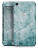 Cracked Turquise Marble Surface - Skin-kit for the iPhone 8 or 8 Plus