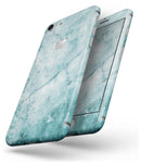 Cracked Turquise Marble Surface - Skin-kit for the iPhone 8 or 8 Plus