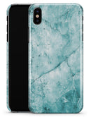 Cracked Turquise Marble Surface - iPhone X Clipit Case