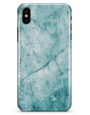 Cracked Turquise Marble Surface - iPhone X Clipit Case