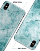 Cracked Turquise Marble Surface - iPhone X Clipit Case