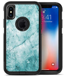 Cracked Turquise Marble Surface - iPhone X OtterBox Case & Skin Kits