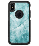 Cracked Turquise Marble Surface - iPhone X OtterBox Case & Skin Kits