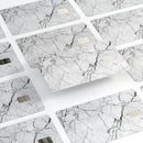 Cracked White Marble Slate - Premium Protective Decal Skin-Kit for the Apple Credit Card