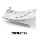 Cracked White Marble Slate - Premium Protective Decal Skin-Kit for the Apple Credit Card