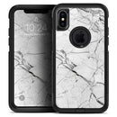 Cracked White Marble Slate - Skin Kit for the iPhone OtterBox Cases