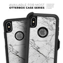 Cracked White Marble Slate - Skin Kit for the iPhone OtterBox Cases