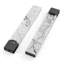 Cracked White Marble Slate - Premium Decal Protective Skin-Wrap Sticker compatible with the Juul Labs vaping device