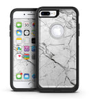 Cracked White Marble Slate - iPhone 7 or 7 Plus Commuter Case Skin Kit