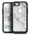 Cracked White Marble Slate - iPhone 7 or 7 Plus Commuter Case Skin Kit