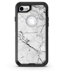 Cracked White Marble Slate - iPhone 7 or 8 OtterBox Case & Skin Kits