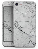 Cracked White Marble Slate - Skin-kit for the iPhone 8 or 8 Plus