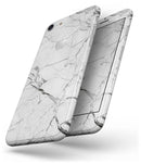 Cracked White Marble Slate - Skin-kit for the iPhone 8 or 8 Plus