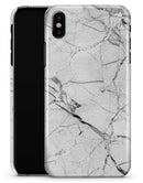 Cracked White Marble Slate - iPhone X Clipit Case