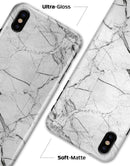 Cracked White Marble Slate - iPhone X Clipit Case