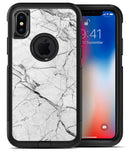 Cracked White Marble Slate - iPhone X OtterBox Case & Skin Kits
