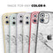 Cracked White Marble Slate - Skin-Kit compatible with the Apple iPhone 13, 13 Pro Max, 13 Mini, 13 Pro, iPhone 12, iPhone 11 (All iPhones Available)