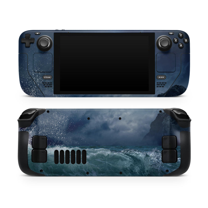 Crashing Waves // Full Body Skin Decal Wrap Kit for the Steam Deck handheld gaming computer