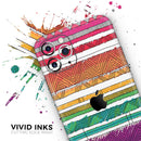 Crayon Colored Doodle Patterns - Skin-Kit compatible with the Apple iPhone 13, 13 Pro Max, 13 Mini, 13 Pro, iPhone 12, iPhone 11 (All iPhones Available)