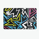 Crazy Retro Squiggles V1 - Premium Protective Decal Skin-Kit for the Apple Credit Card