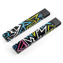 Crazy Retro Squiggles V1 - Premium Decal Protective Skin-Wrap Sticker compatible with the Juul Labs vaping device