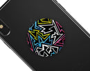 Crazy Retro Squiggles V1 - Skin Kit for PopSockets and other Smartphone Extendable Grips & Stands