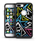 Crazy Retro Squiggles V1 - iPhone 7 or 7 Plus Commuter Case Skin Kit