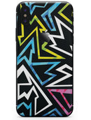 Crazy Retro Squiggles V1 - iPhone X Skin-Kit