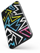 Crazy Retro Squiggles V1 - iPhone X Skin-Kit