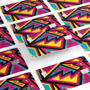 Crazy Retro Squiggles V2 - Premium Protective Decal Skin-Kit for the Apple Credit Card